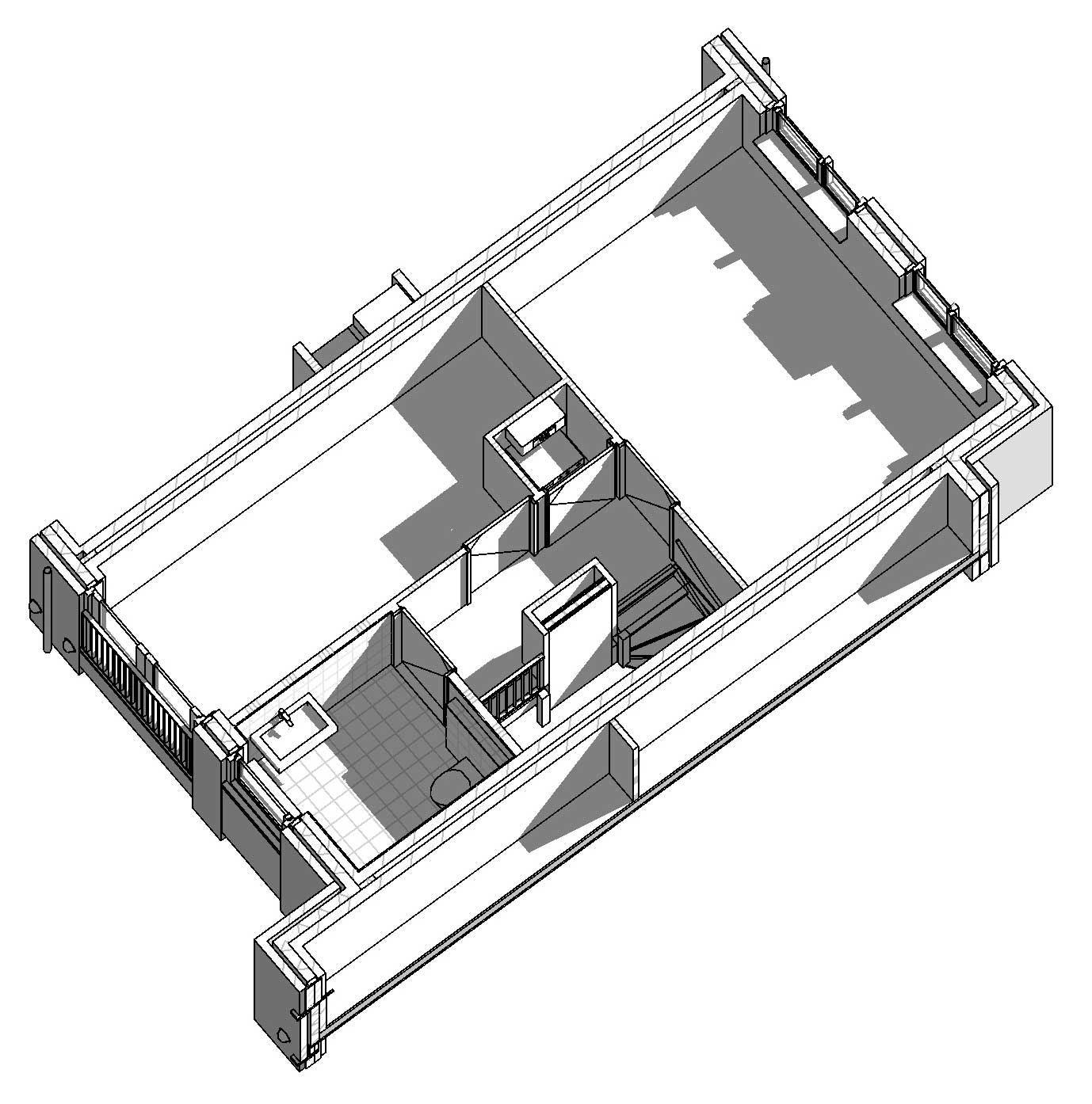 isometrie begane grond starterswoning beuk 4,8m - CPO Starterwsoningen Weideveld Bodegraven isometrie begane grond starterswoning beuk 4,8m - CPO Starterwsoningen Weideveld Bodegraven