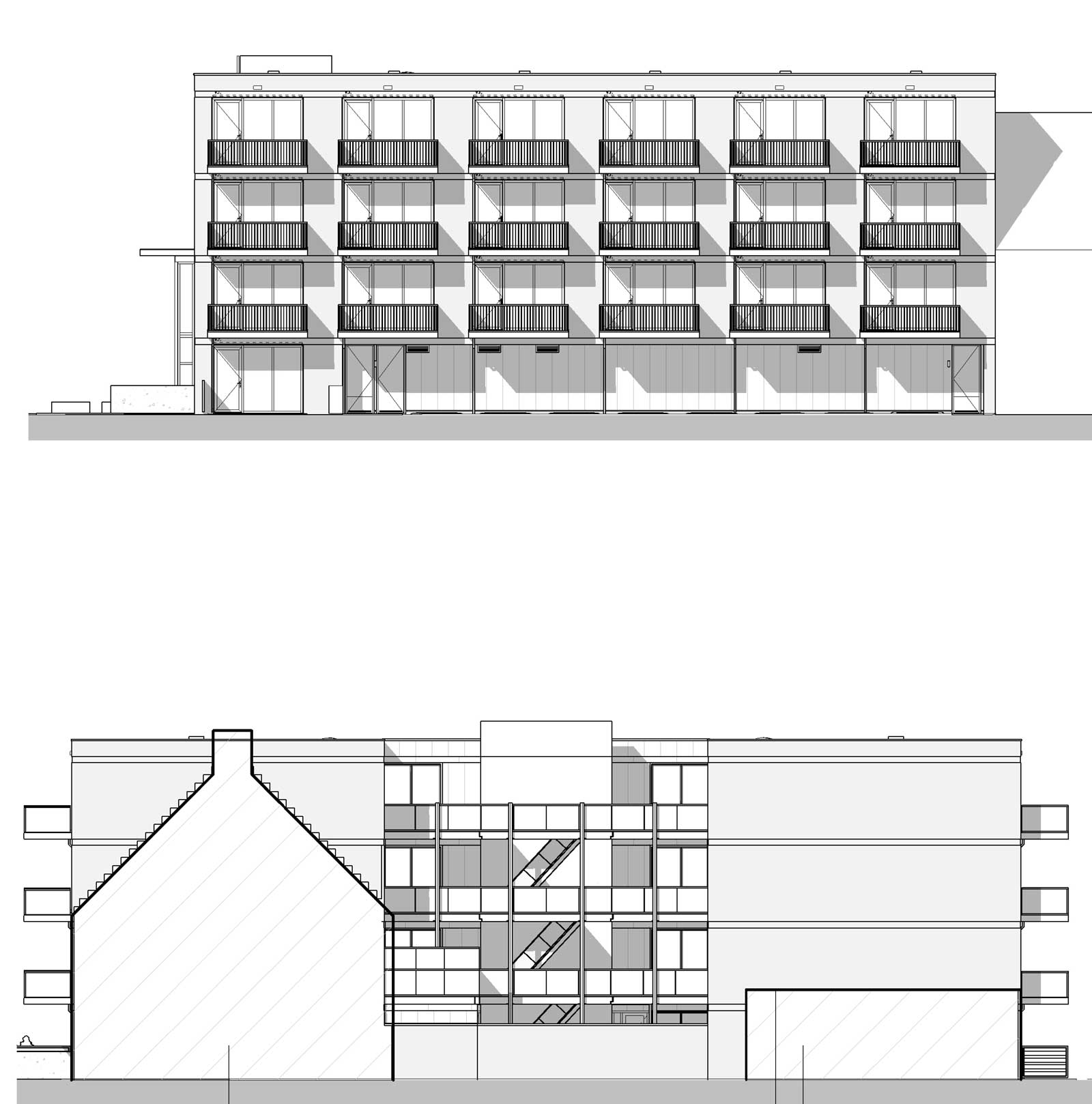 Appartementencomplex Welgelegen Blok G Utrecht - Gevelaanzichten Peter Schathoflaan