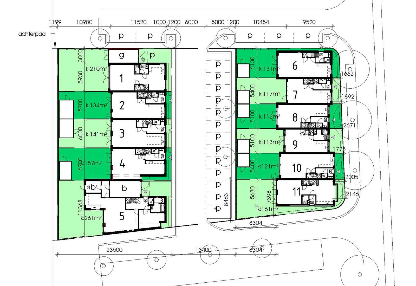 Bodegraven Weideveld CPO - Situatietekening Bodegraven Weideveld CPO - Situatietekening