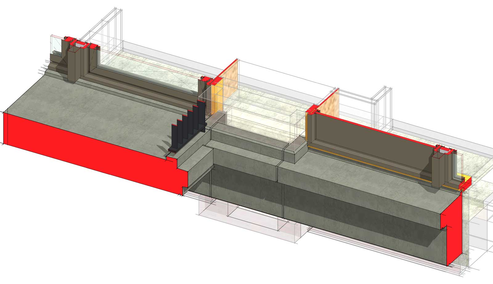 Ede residentie Enka appartementencomplex - 3D detail prefab beton Ede residentie Enka appartementencomplex - 3D detail prefab beton