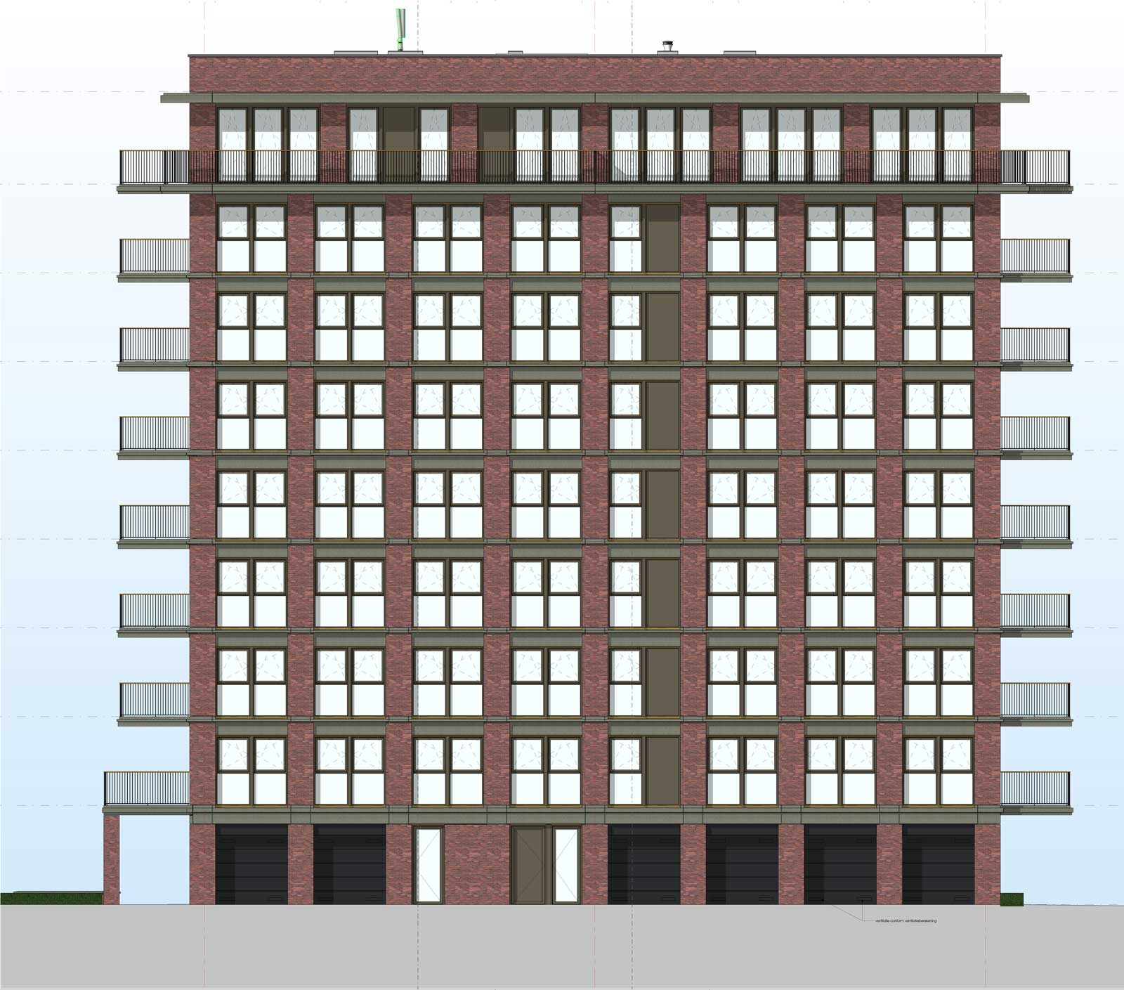 Ede residentie Enka appartementencomplex -Achtergevel Ede residentie Enka appartementencomplex -Achtergevel