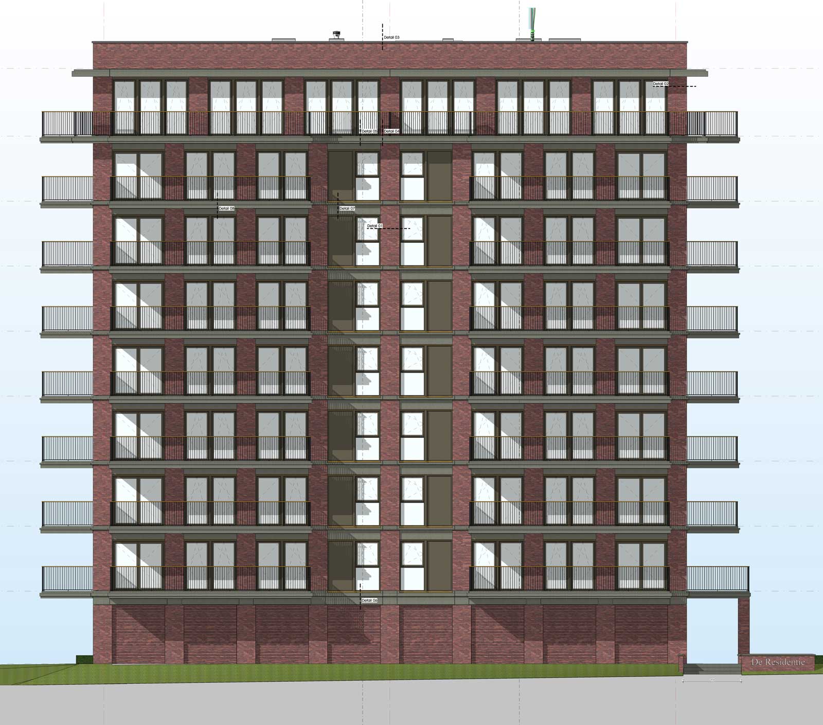 Ede residentie Enka appartementencomplex -Voorgevel Ede residentie Enka appartementencomplex -Voorgevel