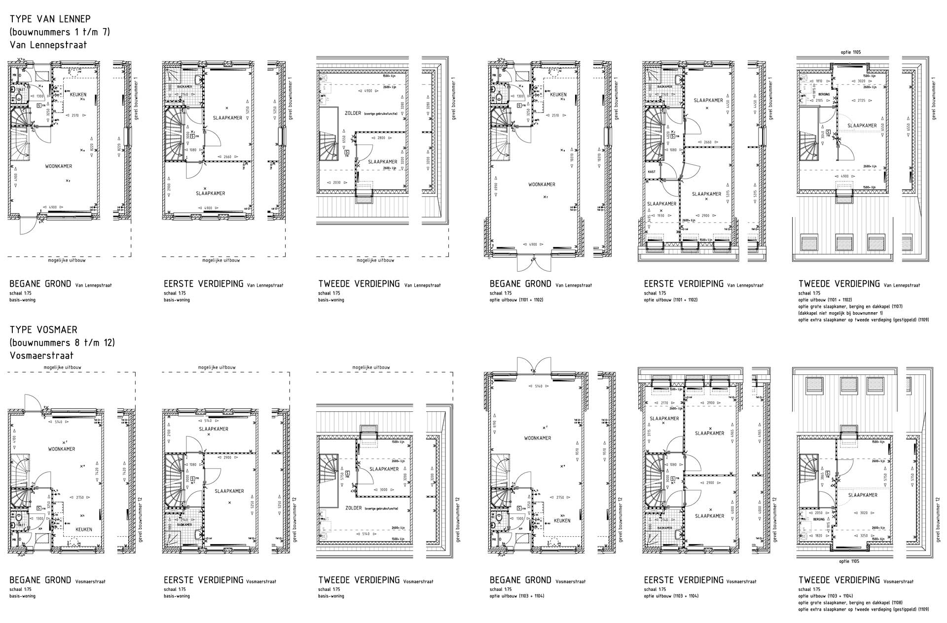 Utrecht De Novelle stadswoningen - Plattegronden Utrecht De Novelle stadswoningen - Plattegronden