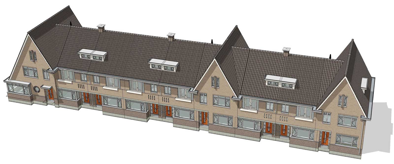 isometrie BIM model blok 6 - De Jonge Veenen Moerkapelle isometrie BIM model blok 6 - De Jonge Veenen Moerkapelle