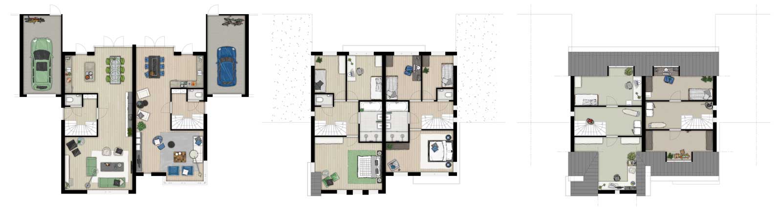 plattegronden twee onder een kap woning - De Jonge Veenen Moerkapelle plattegronden twee onder een kap woning - De Jonge Veenen Moerkapelle