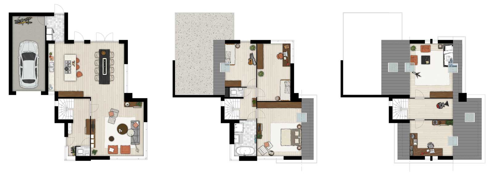 plattegronden vrijstaande woning - De Jonge Veenen Moerkapelle plattegronden vrijstaande woning - De Jonge Veenen Moerkapelle