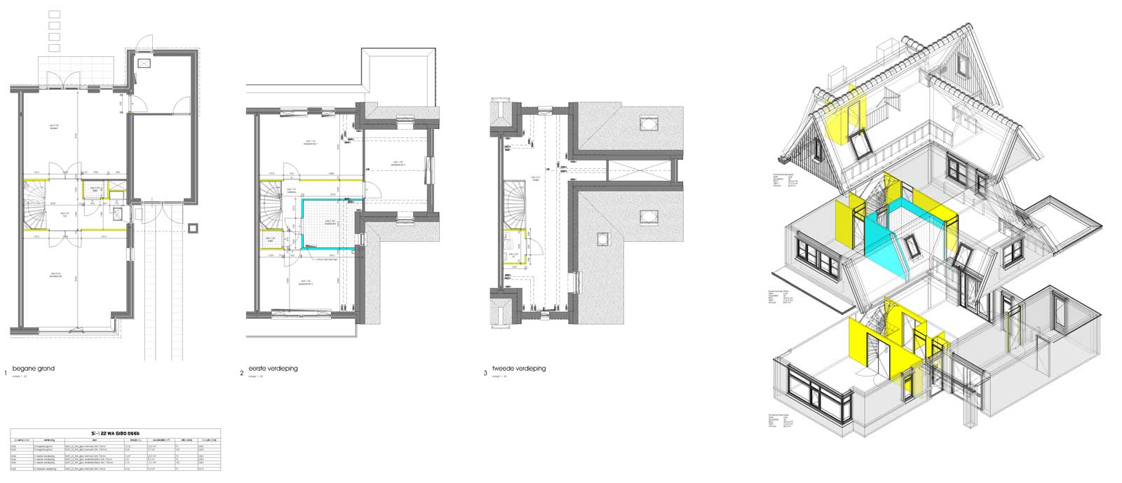 uittrekstaat BIM model binnenwanden 2 onder 1 kap - De Jonge Veenen 2 Moerkapelle uittrekstaat BIM model binnenwanden 2 onder 1 kap - De Jonge Veenen 2 Moerkapelle