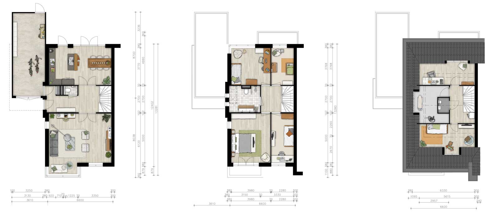 plattegronden twee onder een kapwoning - De Jonge Veenen 2 Moerkapelle plattegronden twee onder een kapwoning - De Jonge Veenen 2 Moerkapelle