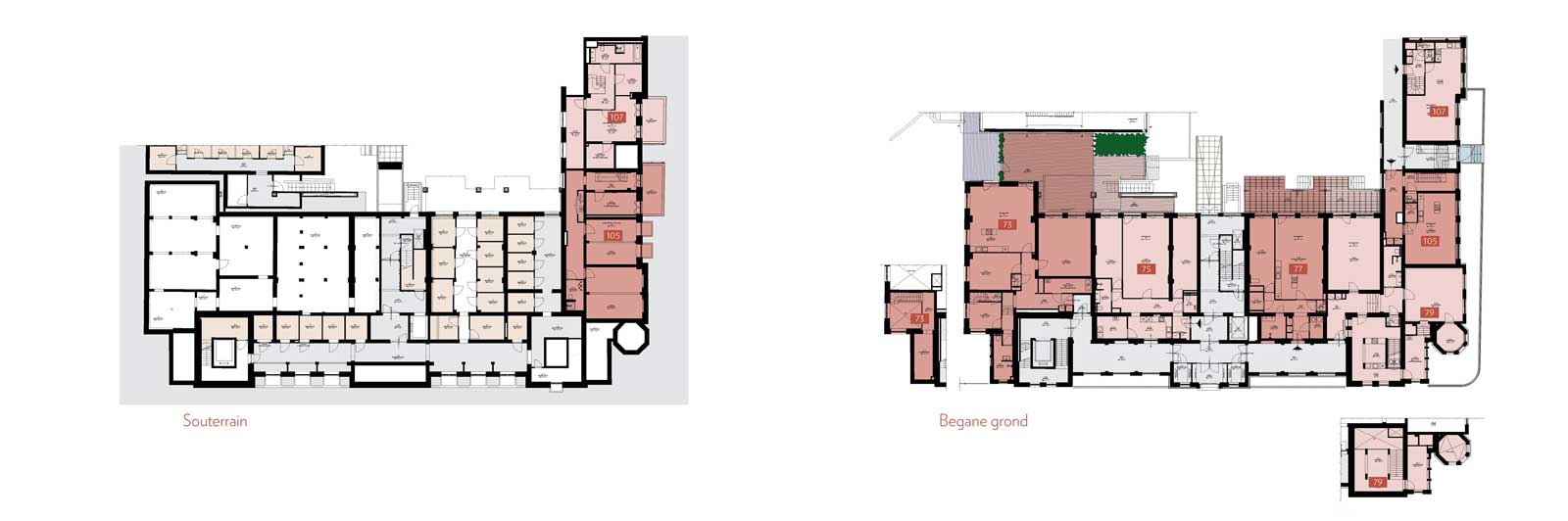 souterrain en begane grond - Rijksmonument Ooglijdersgasthuis Utrecht souterrain en begane grond - Rijksmonument Ooglijdersgasthuis Utrecht