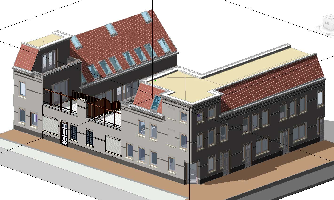 BIM model architectuur - Utrecht De Novelle stadswoningen BIM model architectuur - Utrecht De Novelle stadswoningen