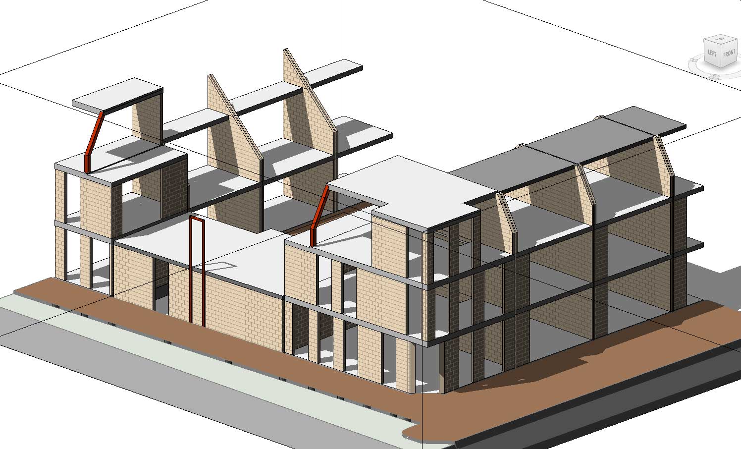 BIM model constructeur - Utrecht De Novelle stadswoningen BIM model constructeur - Utrecht De Novelle stadswoningen