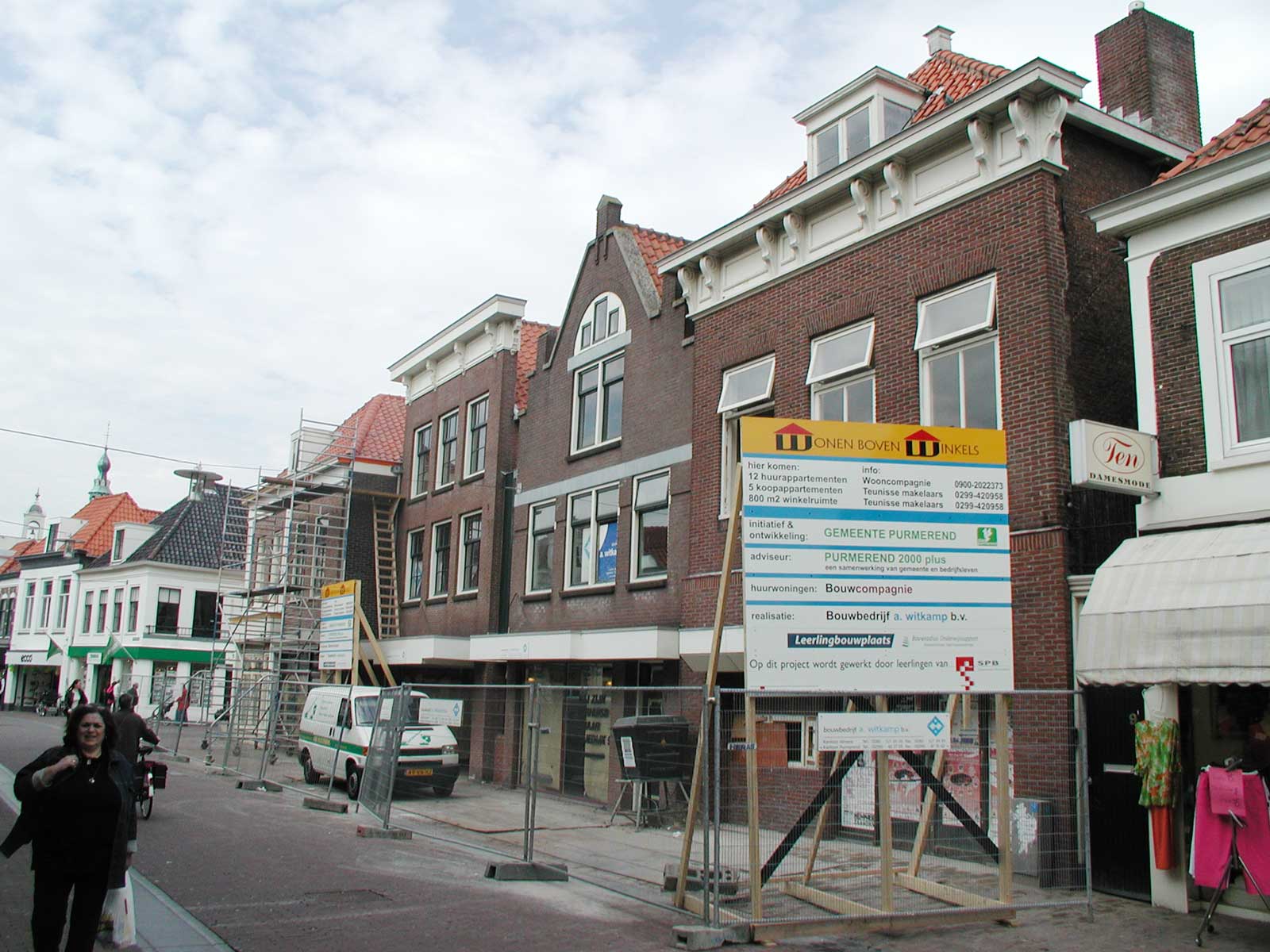 bouwbord - Binnenstedelijke herontwikkeling Dubbele Buurt Purmerend