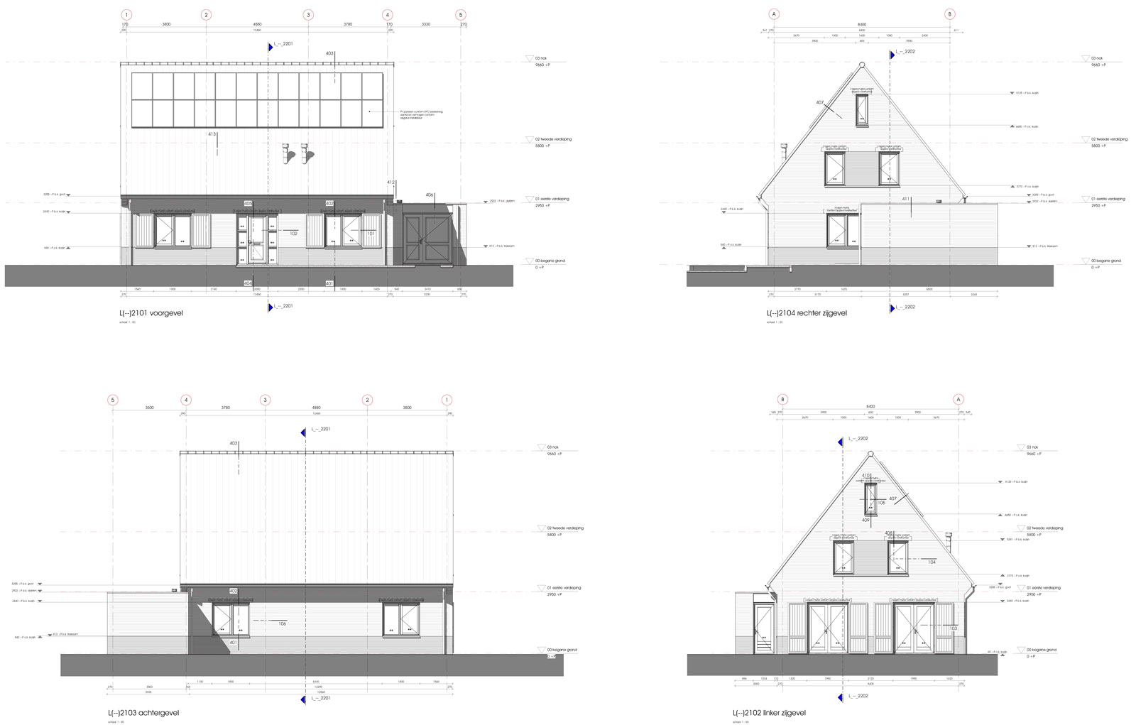 gevelaanzichten - particulier woonhuis Haarzicht Vleuten gevelaanzichten - particulier woonhuis Haarzicht Vleuten