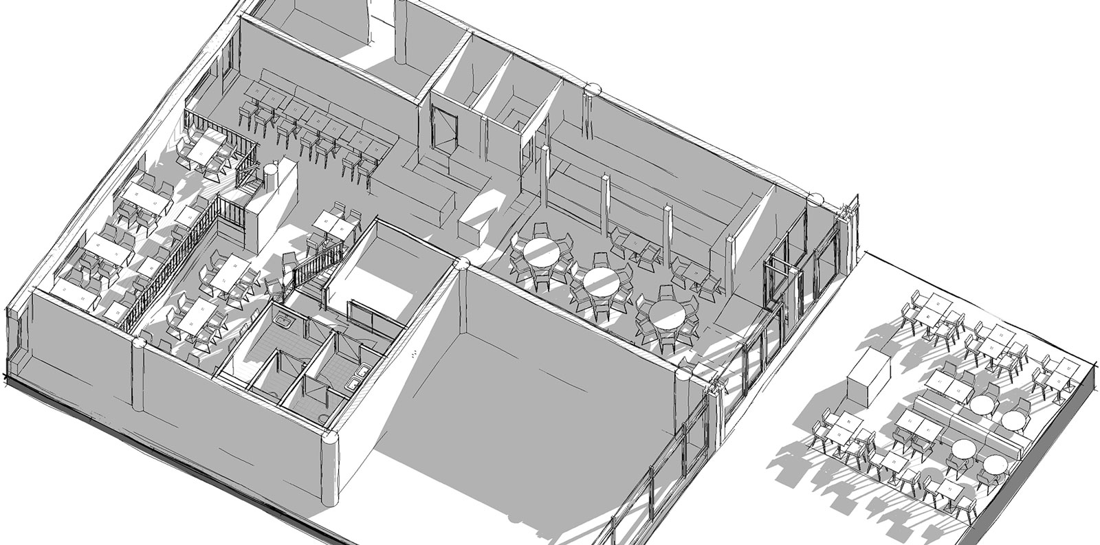 isometrie ontwerp - Restaurant Koeien en Kaas Zoetermeer isometrie ontwerp - Restaurant Koeien en Kaas Zoetermeer