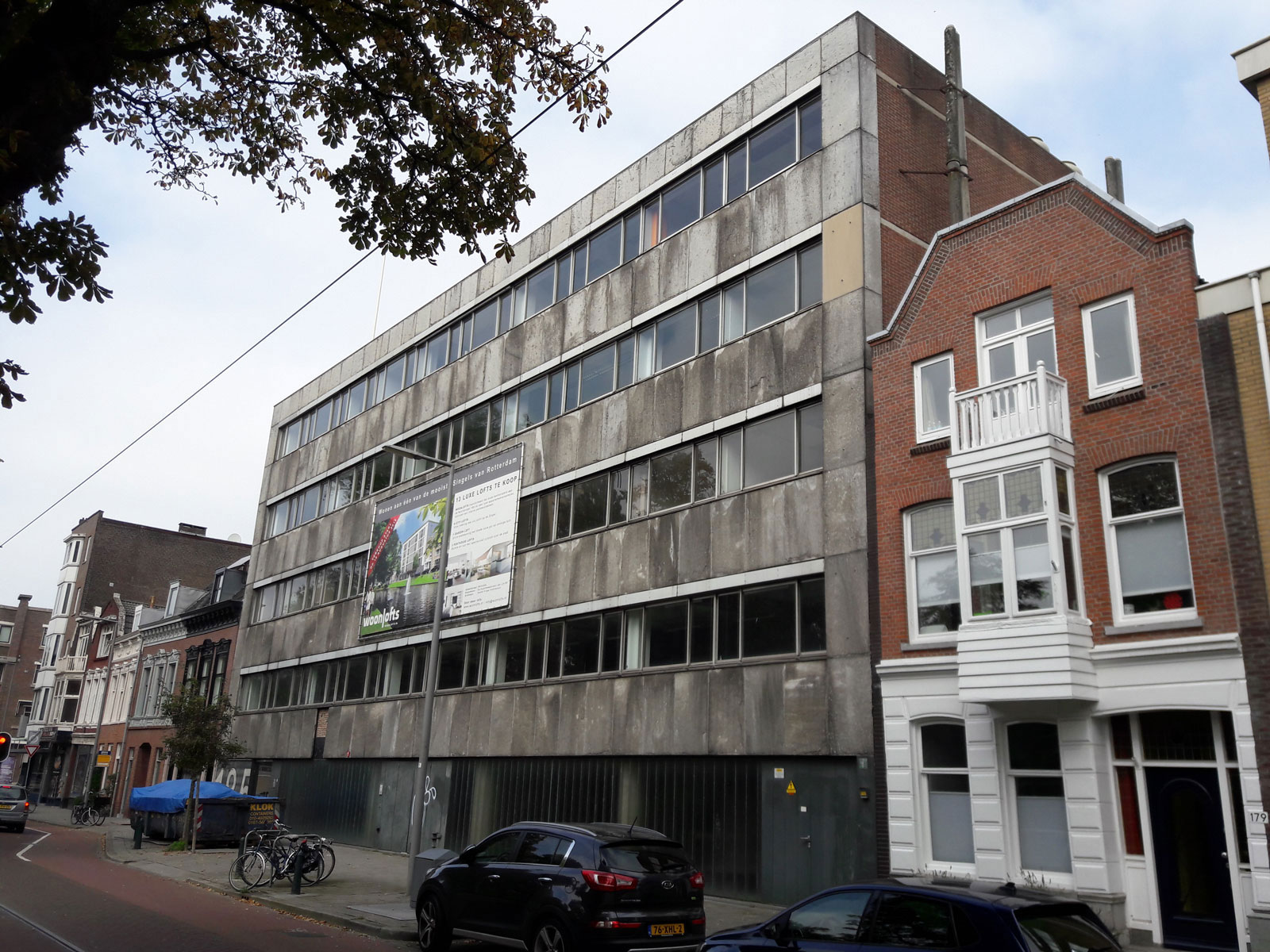 bestaand kantoorpand - transformatie kantoor loftwoningen Noordsingel Rotterdam