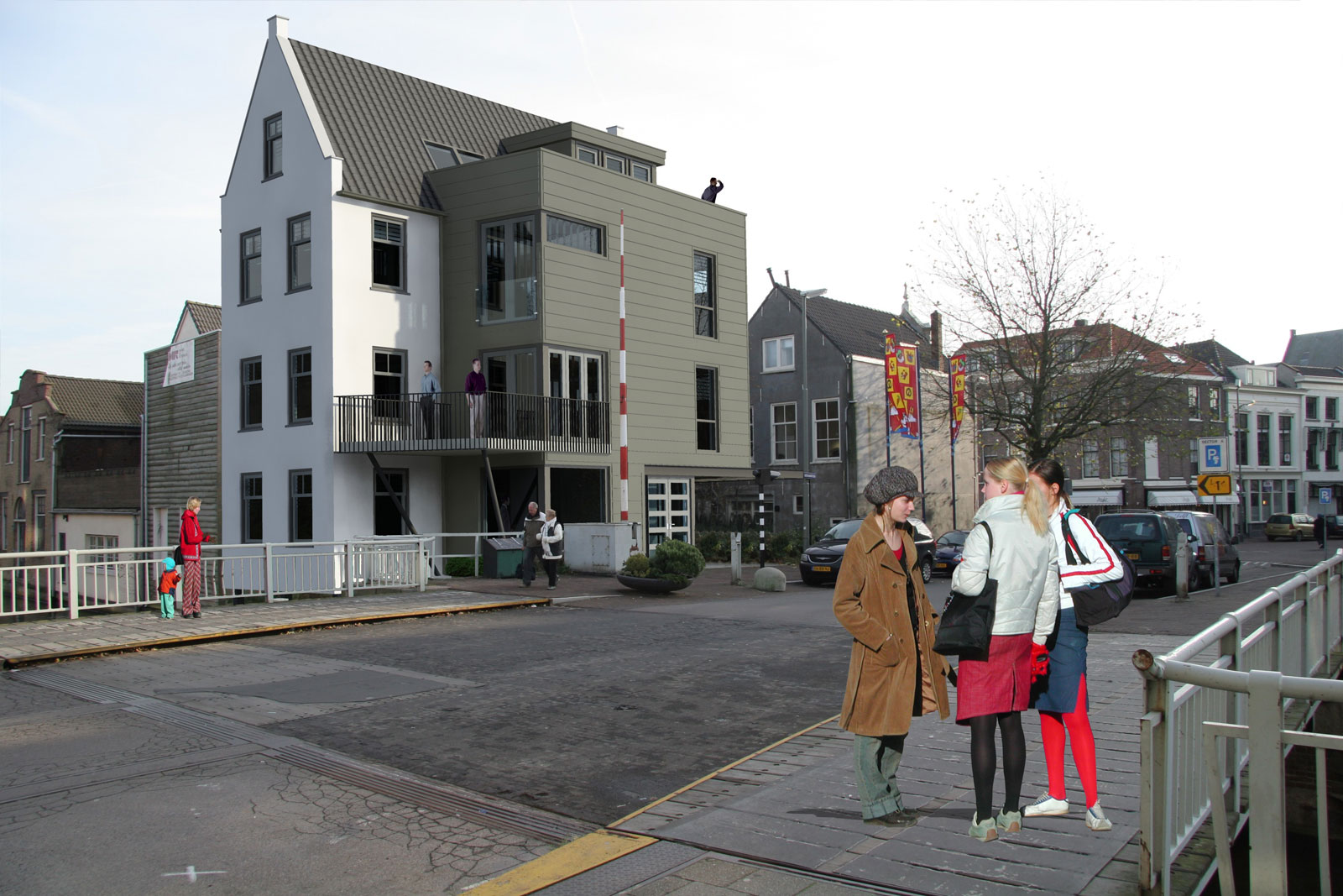 impressie ontwerp nieuwbouw - woning met praktijkruimte Ooievaarsteeg Schiedam