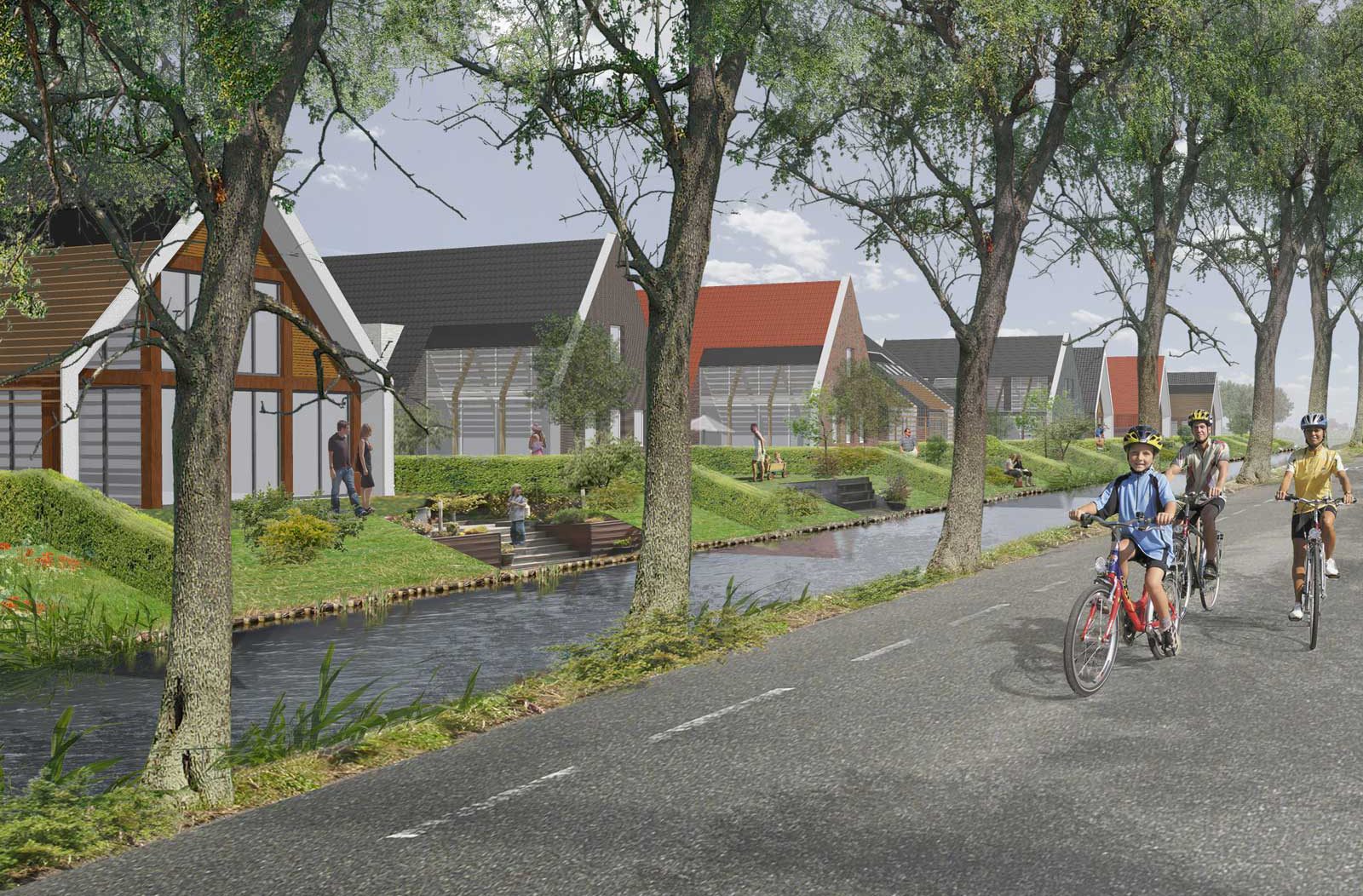 impressie Plasweg - woonwijk De Wadde Plasweg Waddinxveen impressie Plasweg - woonwijk De Wadde Plasweg Waddinxveen