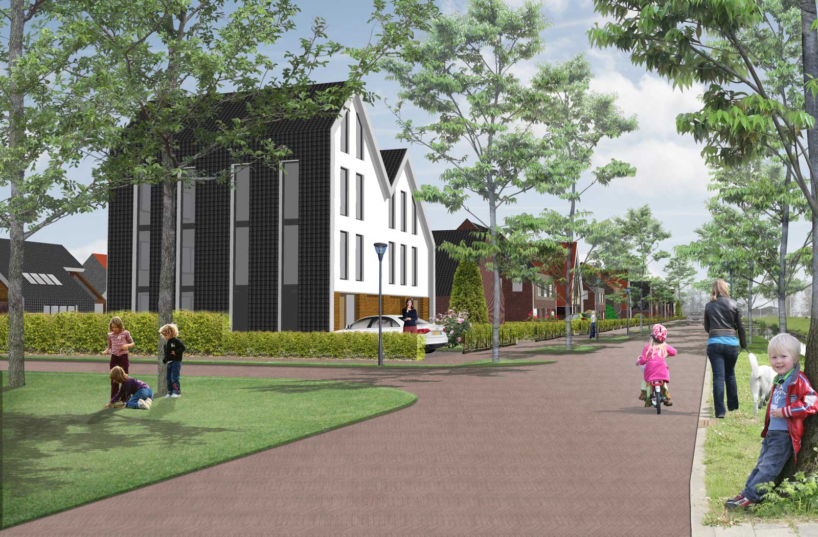 impressie Toernooiweg - woonwijk De Wadde Plasweg Waddinxveen impressie Toernooiweg - woonwijk De Wadde Plasweg Waddinxveen