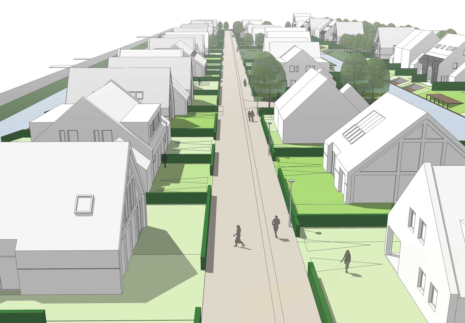 impressie woonstraat - woonwijk De Wadde Plasweg Waddinxveen impressie woonstraat - woonwijk De Wadde Plasweg Waddinxveen