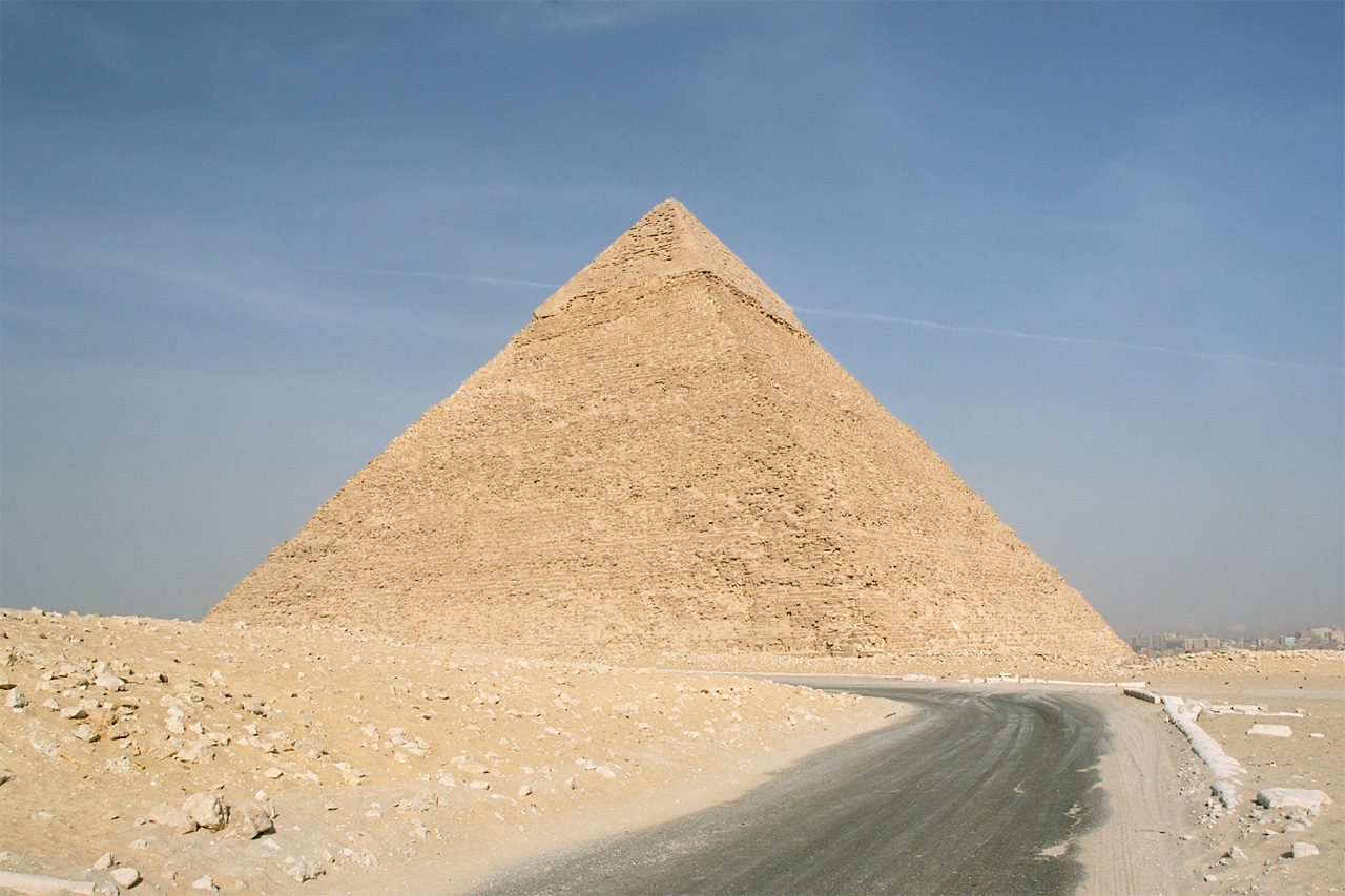 Pyramid of Kephren, part of Gizeh pyramid complex, Cairo, Egypt. Photo: Przemyslaw