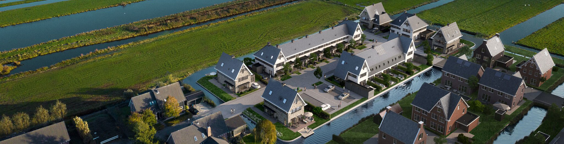 Groen Dorpsveld Reeuwijk - vogelvlucht Groen Dorpsveld Reeuwijk - vogelvlucht