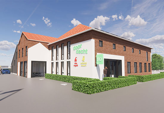 Transformatie boerderij naar kantoor