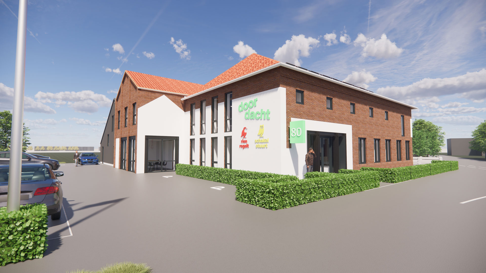 Oud Bodegraafseweg Doordacht Rien Schakel - impressie voorgevel aan N11 zijde