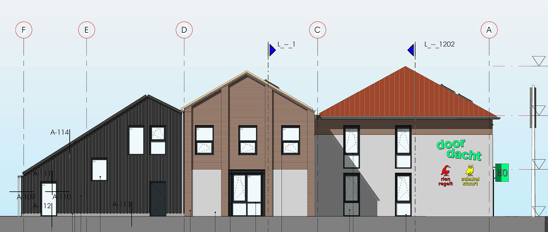 Oud Bodegraafseweg Doordacht Rien Schakel - linker zijgevel