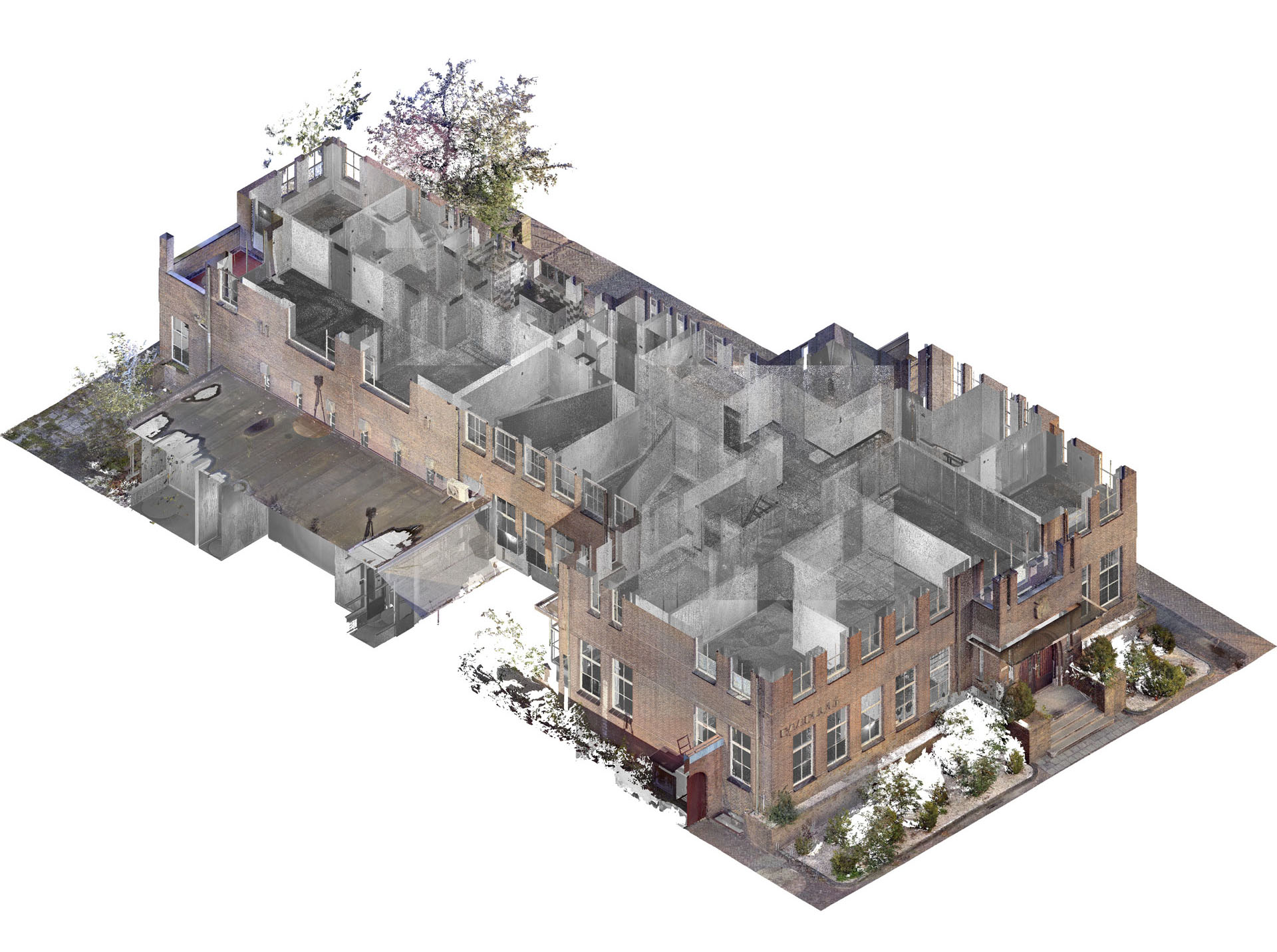 Rijksmonument Nieuwe Pekela -Toba-architecten Nieuwe Pekela Rijksmonument Raadhuis pointcloud isometrie eerste verdieping Rijksmonument Nieuwe Pekela -Toba-architecten Nieuwe Pekela Rijksmonument Raadhuis pointcloud isometrie eerste verdieping