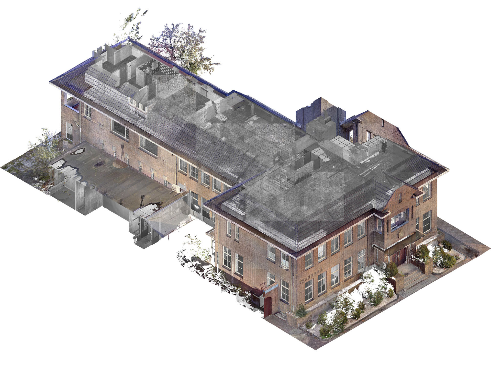 Rijksmonument Nieuwe Pekela -Toba architecten Nieuwe Pekela Rijksmonument Raadhuis pointcloud isometrie tweede verdieping Rijksmonument Nieuwe Pekela -Toba architecten Nieuwe Pekela Rijksmonument Raadhuis pointcloud isometrie tweede verdieping