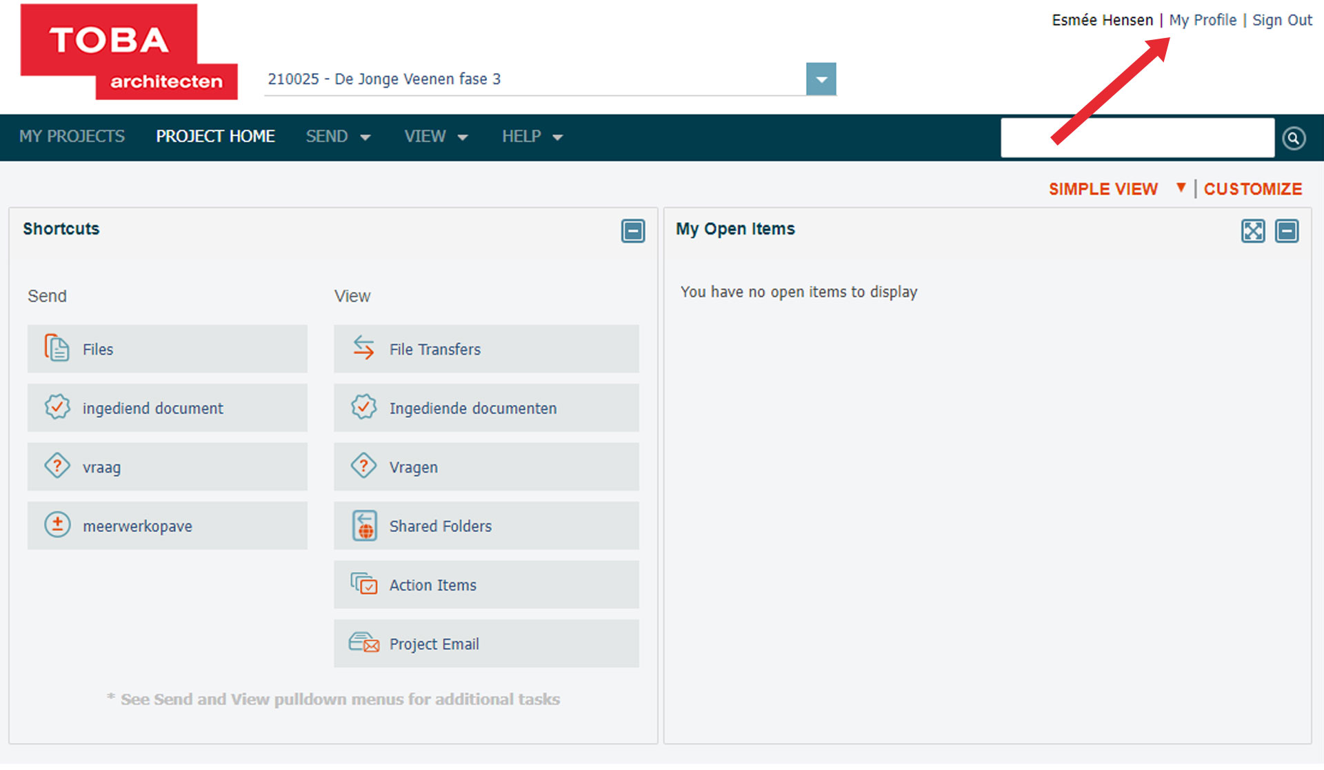 Toba architecten info exchange portaal newforma profile Toba architecten info exchange portaal newforma profile