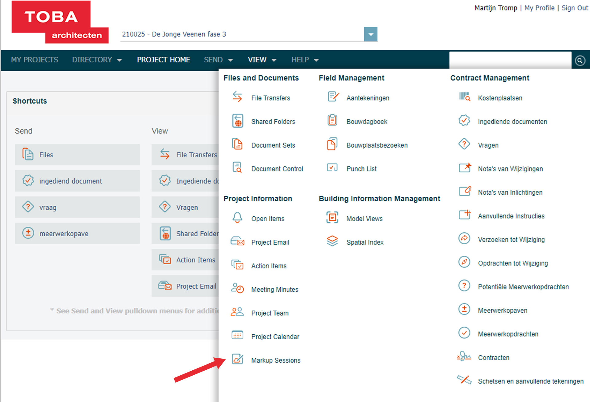 Toba architecten info exchange portaal newforma markup sessions Toba architecten info exchange portaal newforma markup sessions