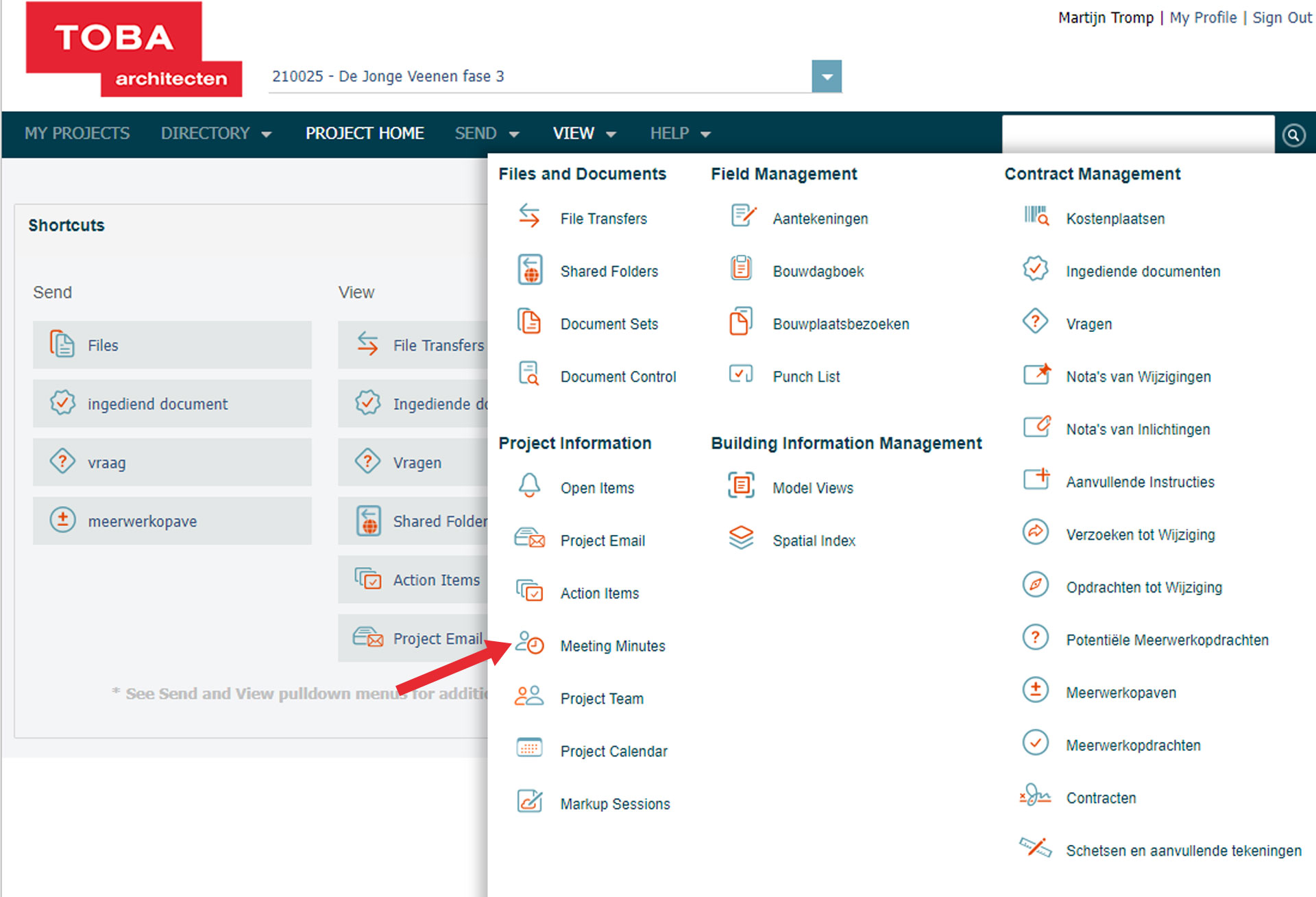 Toba architecten info exchange portaal newforma meeting minutes Toba architecten info exchange portaal newforma meeting minutes