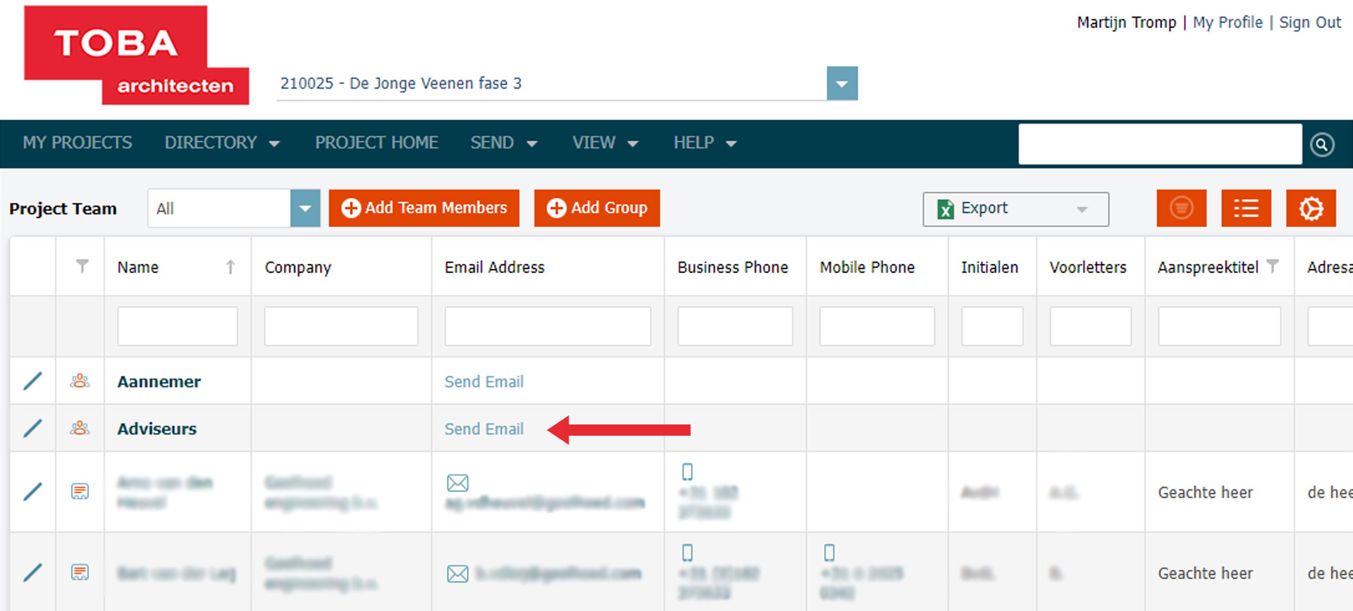 Toba architecten info exchange portaal newforma project team Toba architecten info exchange portaal newforma project team