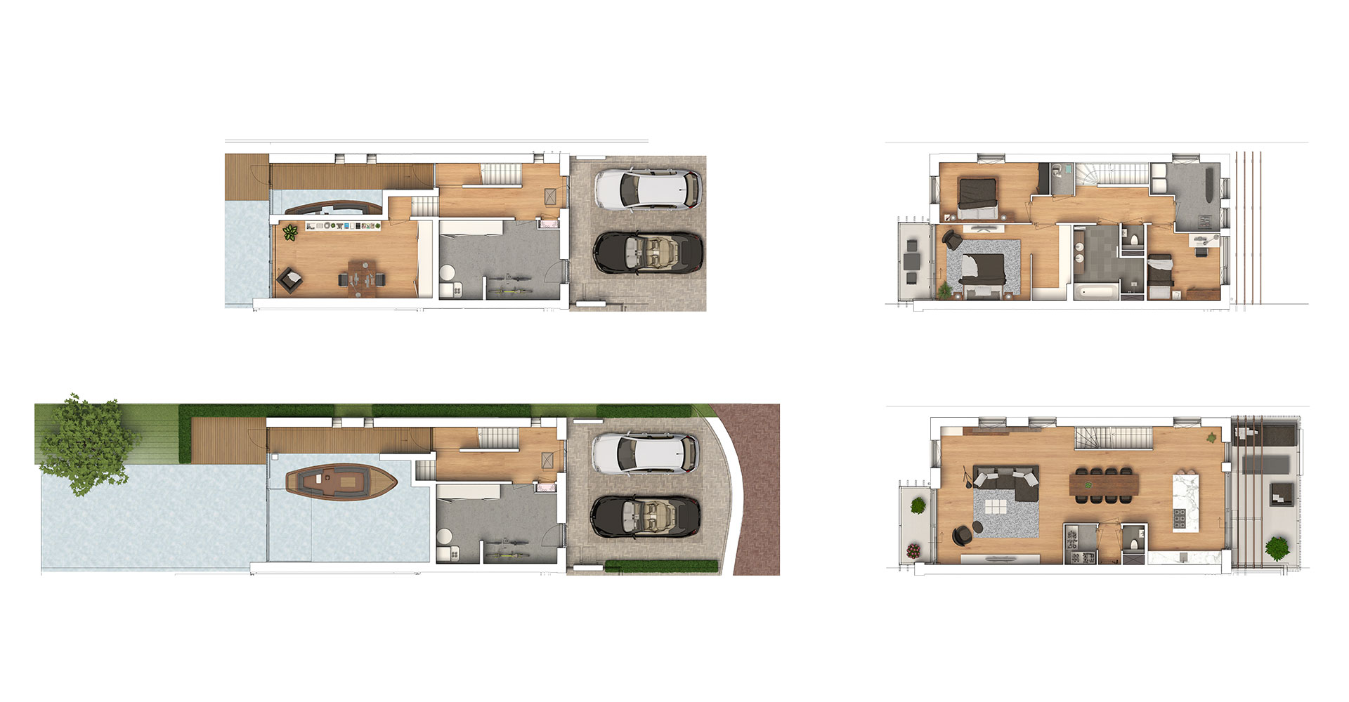 Toba architecten Oude Tol fase 3 in Reeuwijk nieuwbouw woonwijk havenwoningen plattegrond drijf-in-woningen