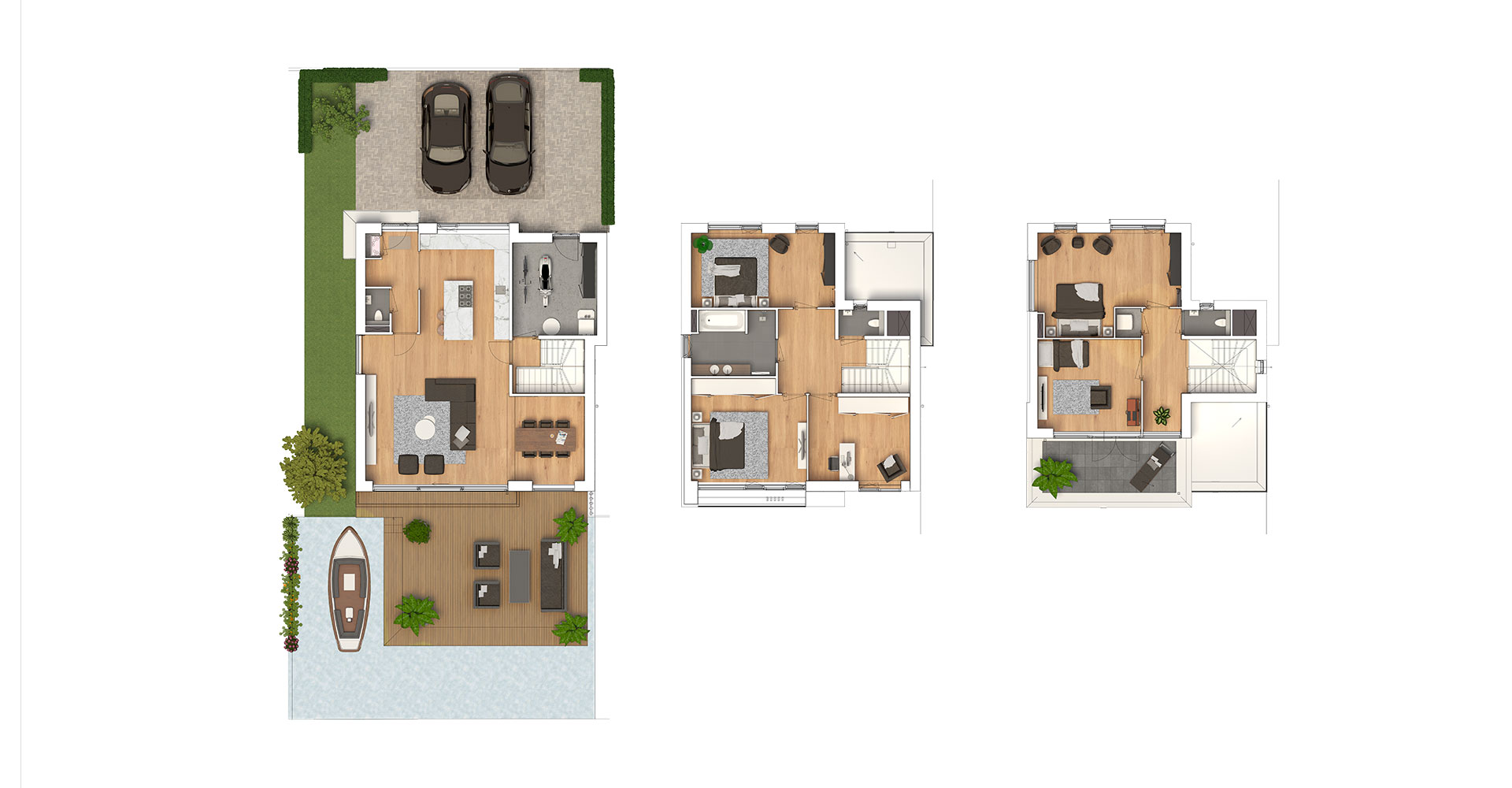 Toba architecten Oude Tol fase 3 in Reeuwijk nieuwbouw woonwijk havenwoningen plattegrond vrijstaande villa