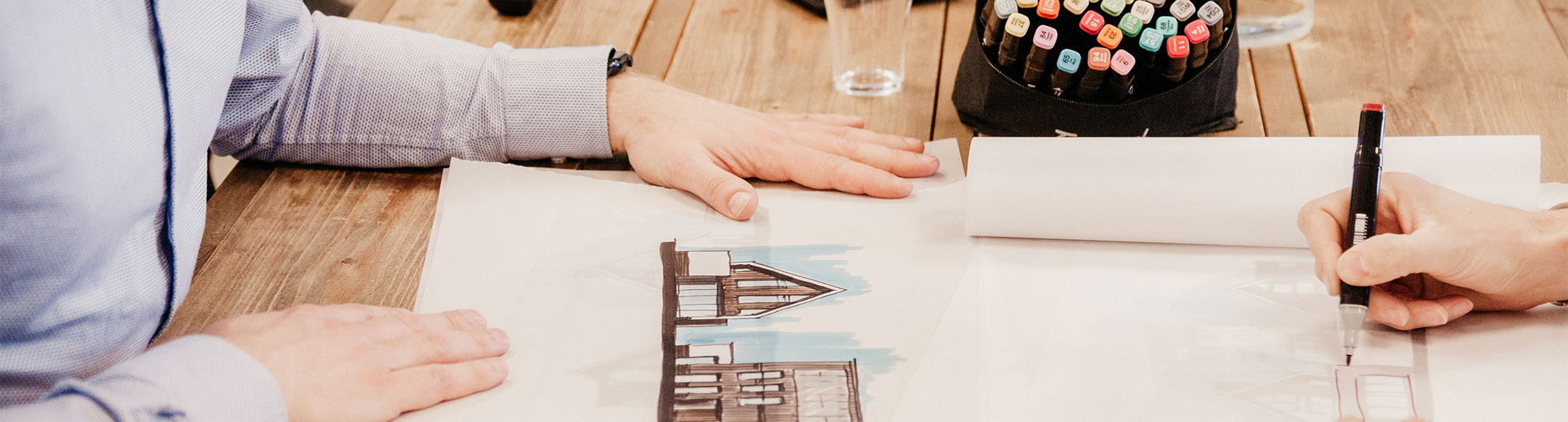 Toba architecten schetsen over ons Toba architecten schetsen over ons