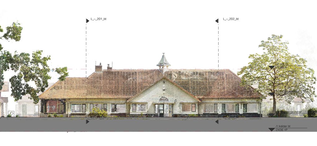 Hollandsche Raden herontwikkeling Hertenkamp zorglocatie bestaande situatie pointcloud