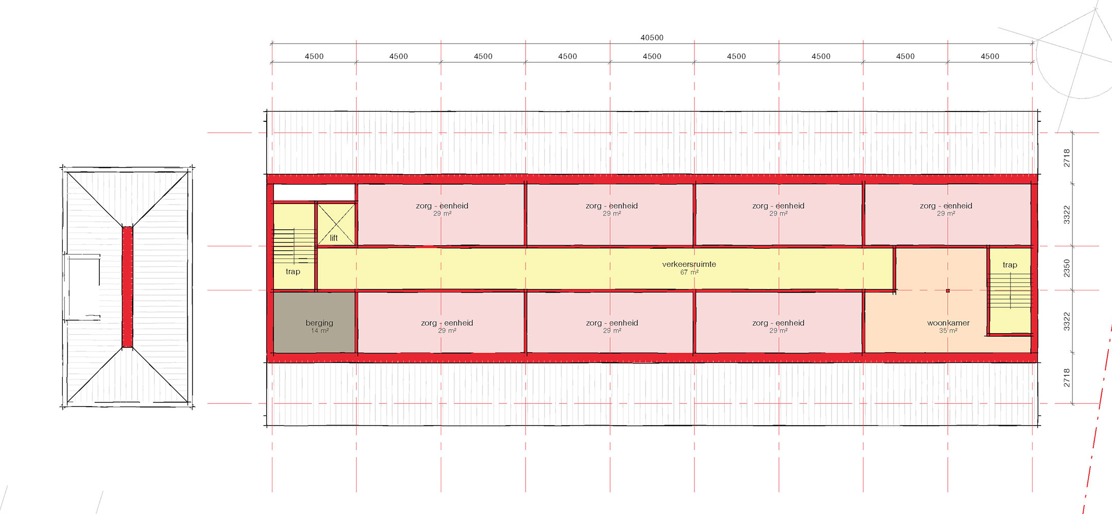 Broekhuizen Meppel zorgboerderij plattegrond tweede verdieping