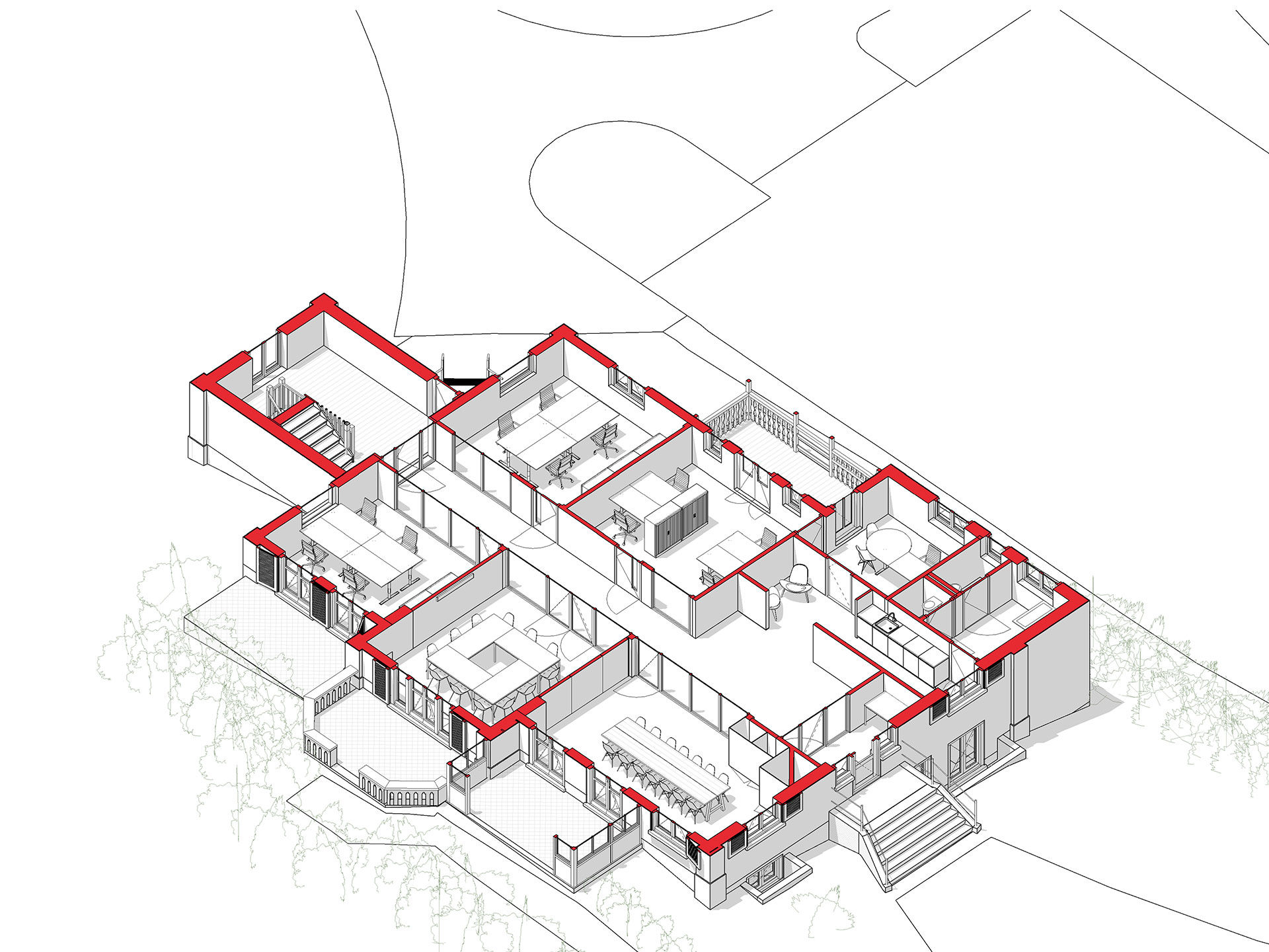 Landgoed Beukenhorst Driebergen isometrie begane grond Landgoed Beukenhorst Driebergen isometrie begane grond
