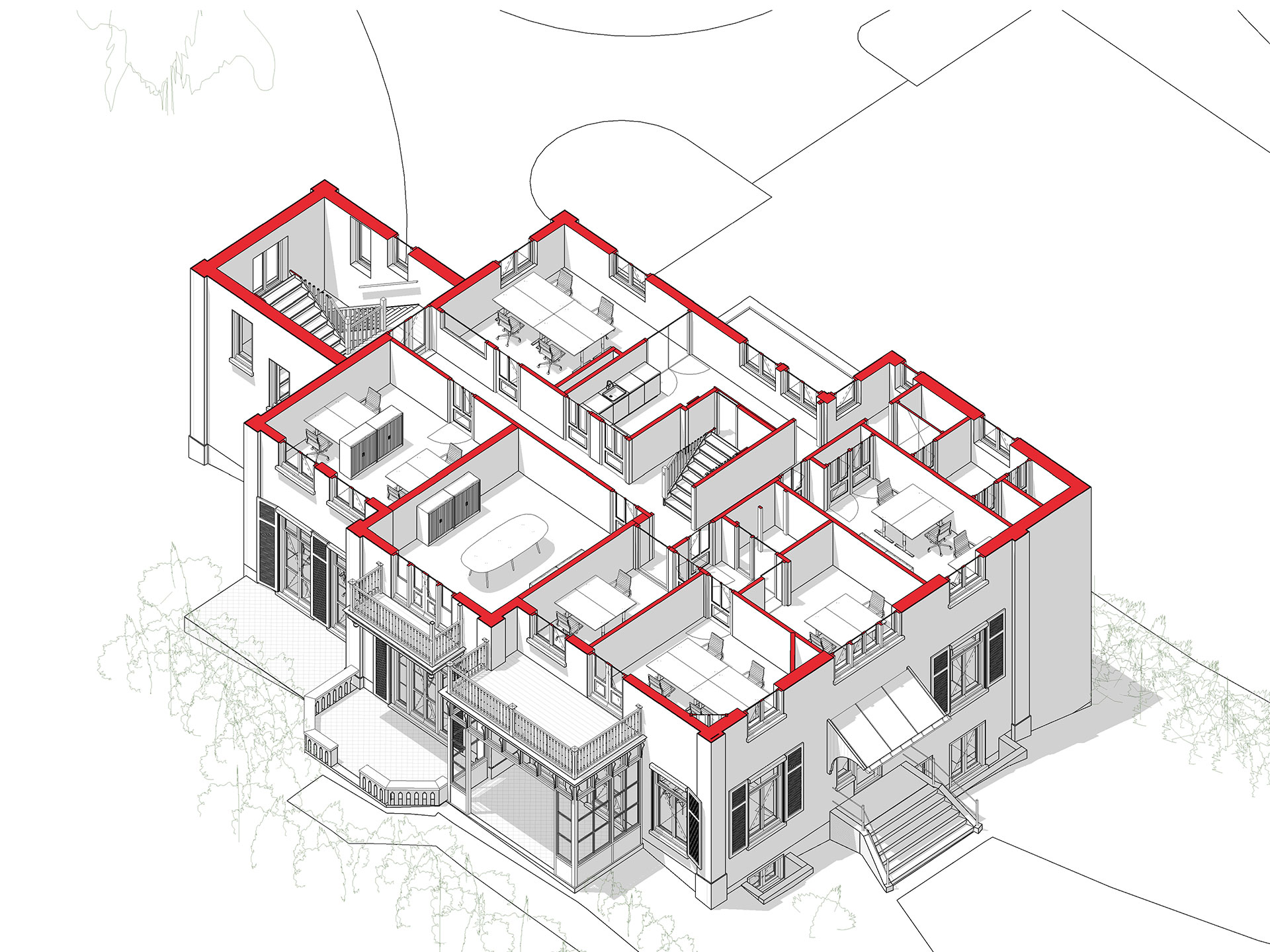 Landgoed Beukenhorst Driebergen isometrie eerste verdieping Landgoed Beukenhorst Driebergen isometrie eerste verdieping