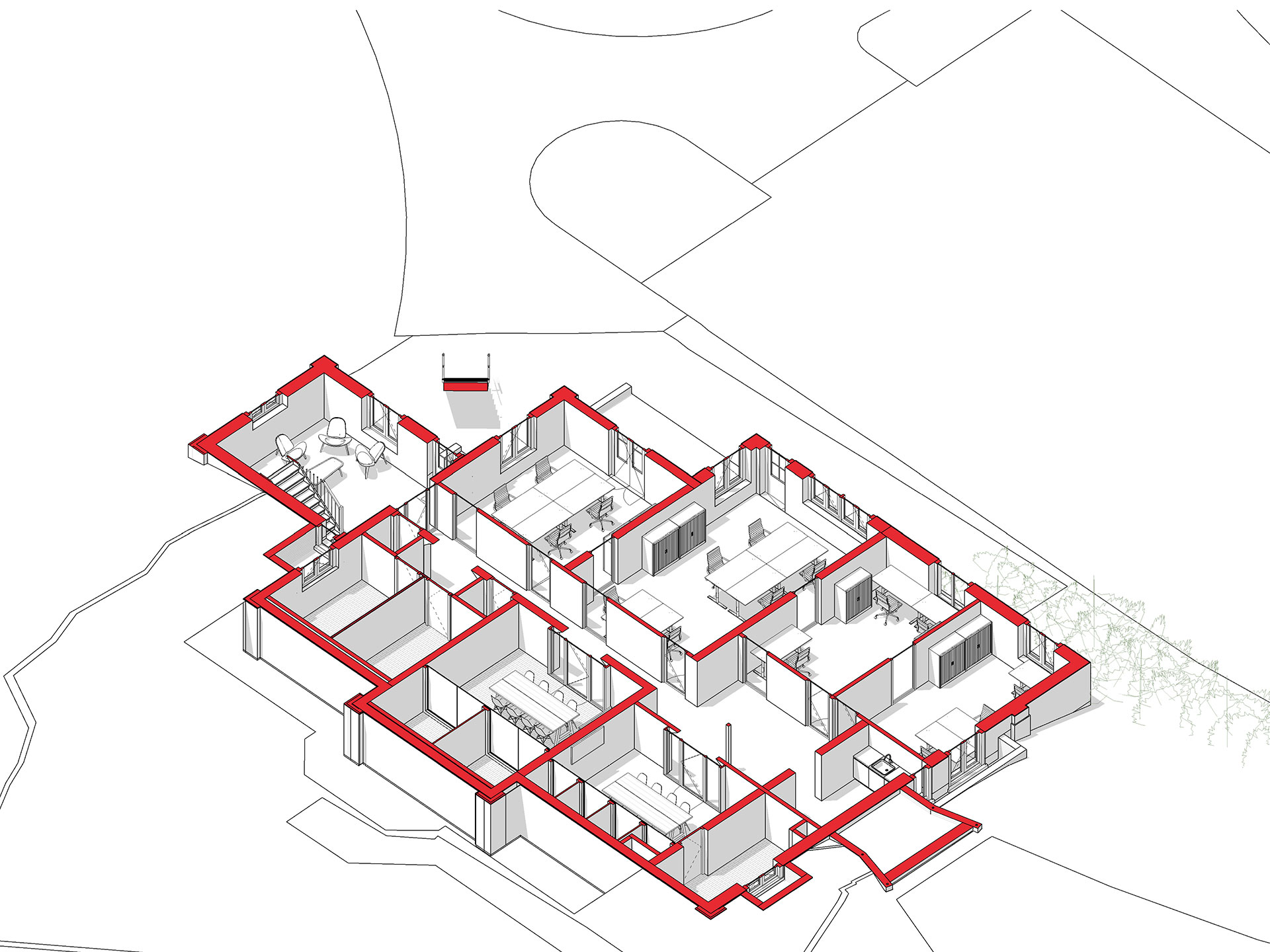 Landgoed Beukenhorst Driebergen isometrie souterrain Landgoed Beukenhorst Driebergen isometrie souterrain