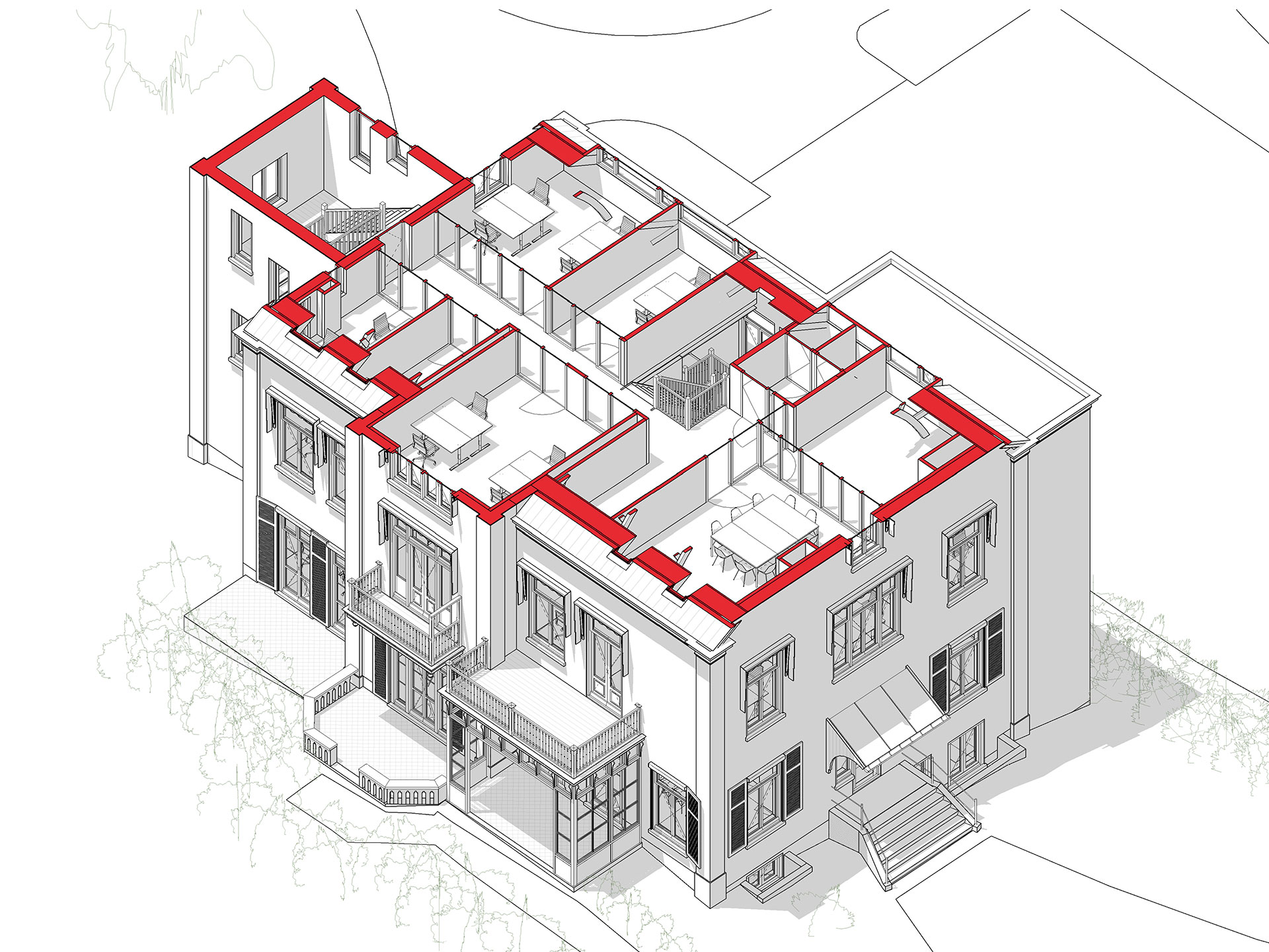 Landgoed Beukenhorst Driebergen isometrie tweede verdieping Landgoed Beukenhorst Driebergen isometrie tweede verdieping