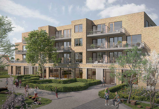31 appartementen en basisschool Moerkapelle