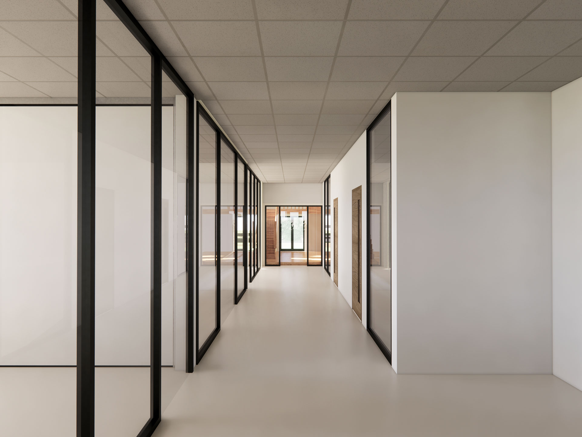 Landgoed Beukenhorst Driebergen gangstructuur in uitvoering Landgoed Beukenhorst Driebergen gangstructuur impressie