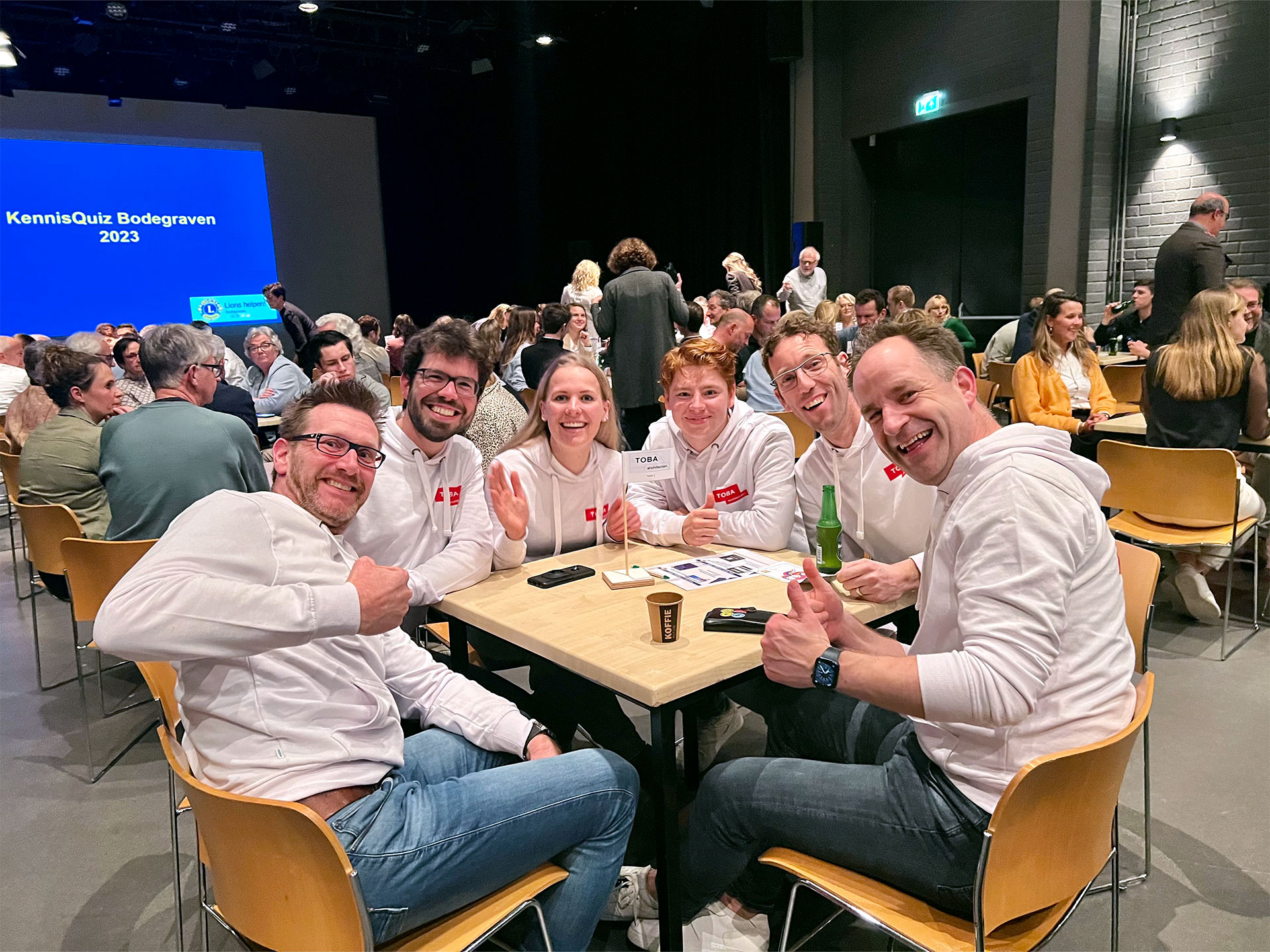 Team wit kennisquiz Lions Club Bodegraven