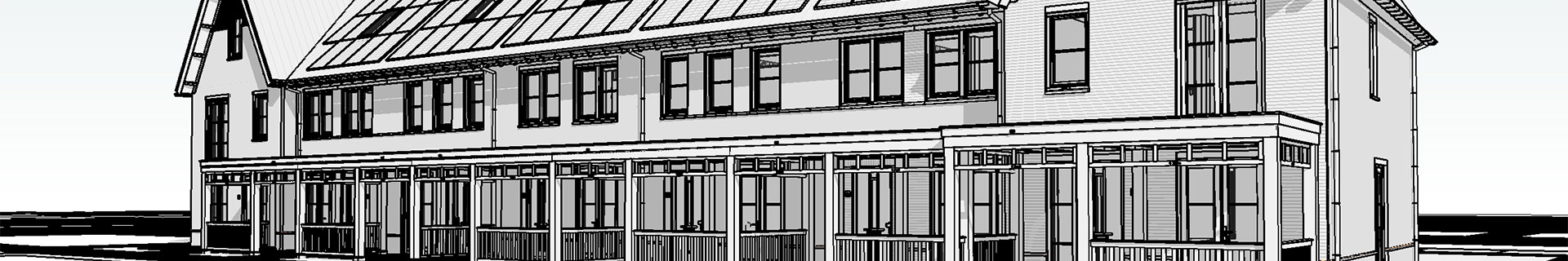 Jonge Veenen fase 3 perspectief BIM-model rijwoningen